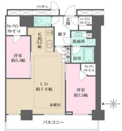 パークハウス清澄白河タワーの物件間取画像